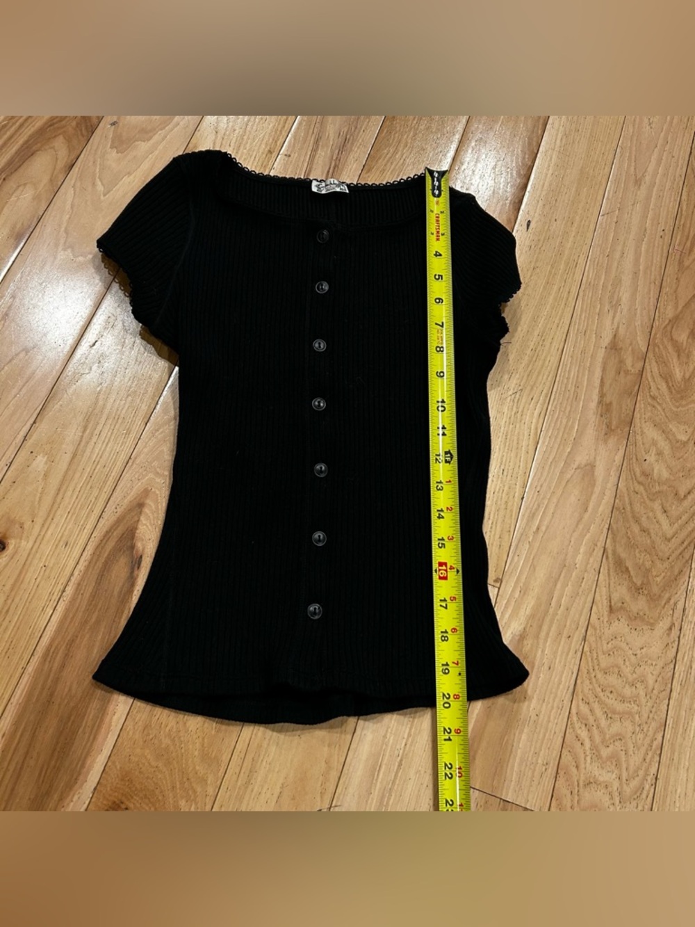 Intimately Free People Women’s Most Wanted Cardi Black Ribbed Knit Top - Size XS - Picture 6 of 6